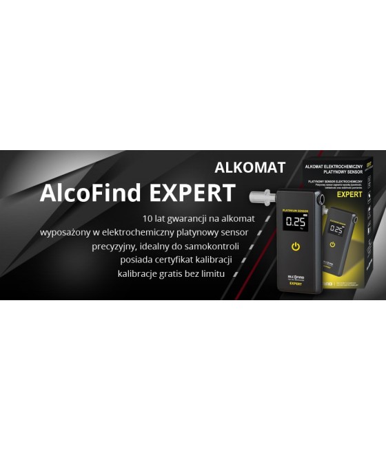 Alkomat AlfoFind Expert 10 lat Gwarancji + kalibracje gratis