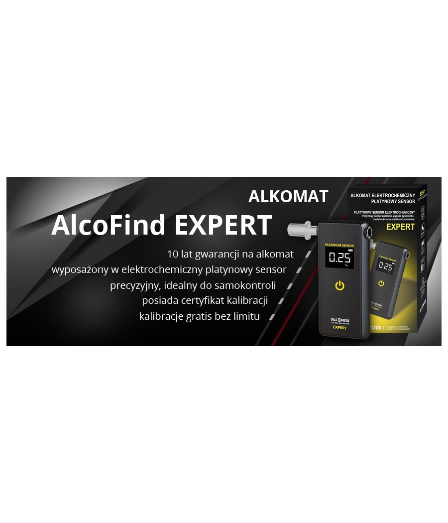 Alkomat AlfoFind Expert 10 lat Gwarancji + kalibracje gratis